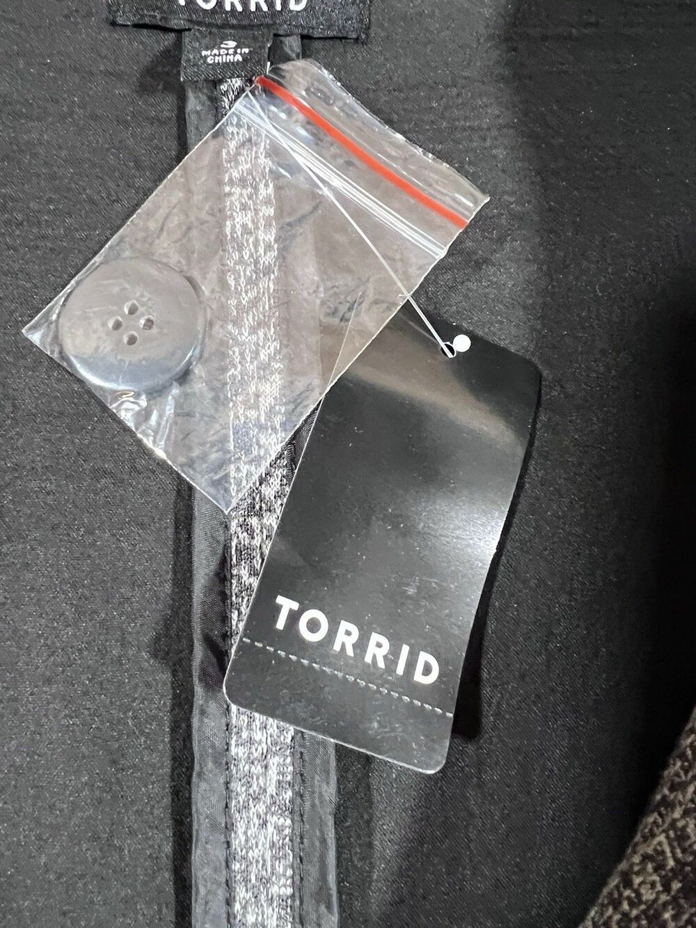 Torrid Gray Black Marled Knit Blazer Jacket Button Front Career Plus Size 3 NWT - Picture 7 of 9